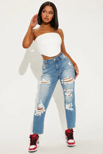 Load image into Gallery viewer, FASHION NOVA A REAL LIFE DREAM HIGH RISE JEANS IN MEDIUM BLUE WASH DENIM