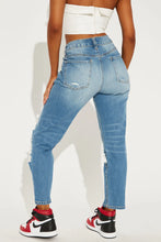 Load image into Gallery viewer, FASHION NOVA A REAL LIFE DREAM HIGH RISE JEANS IN MEDIUM BLUE WASH DENIM