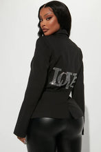 Load image into Gallery viewer, FASHION NOVA LOVE ME EMBELLISHED BLAZER