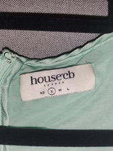 Load image into Gallery viewer, HOUSE OF CB SEQUIN TATANIA SEAFOAM GREEN FULL LENGTH DRESS