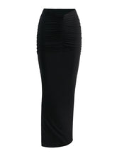 Load image into Gallery viewer, V-ERY CHIC MAXI SKIRT AND TOP SET IN BLACK