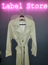 Load image into Gallery viewer, BOOHOO TRENCH COAT IN CREAM