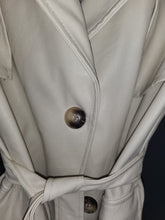 Load image into Gallery viewer, BOOHOO TRENCH COAT IN CREAM
