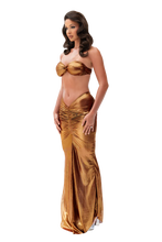 Load image into Gallery viewer, COUCOO SOLAR SKIRT AND TOP SET IN BLUSH QUARTZ / MOLTEN