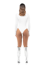 Load image into Gallery viewer, COUCOO LONG SLEEVE BASIC MOCK NECK BODYSUIT IN WHITE OR BLACK