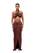 Load image into Gallery viewer, COUCOO LAUCALA SKIRT IN BEE POLEN / SATIVA GREEN / VIOLET / BARRACUDA BLUE / OYSTER