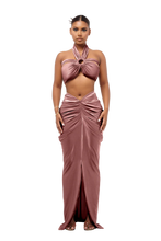 Load image into Gallery viewer, COUCOO LAUCALA SKIRT IN BEE POLEN / SATIVA GREEN / VIOLET / BARRACUDA BLUE / OYSTER