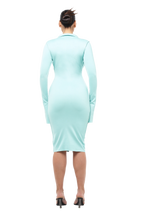 Load image into Gallery viewer, COUCOO MOOREA DRESS - POOL BLUE