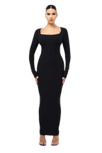 Load image into Gallery viewer, COUCOO NOT SO BASIC - ROUNDED SQUARE-NECK MAXI DRESS