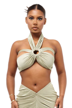 Load image into Gallery viewer, COUCOO LAUCALA TOP IN BARRACUDA BLUE / BEE POLEN / SATIVA GREEN / VIOLET ICE / OYSTER / KAOLIN CLAY