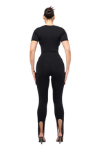 Load image into Gallery viewer, NOT SO BASIC STIRRUP FEET BASIC LEGGINGS IN BLACK