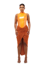 Load image into Gallery viewer, COUCOO KAIBU MIDI SKIRT - ANEMONE ORANGE