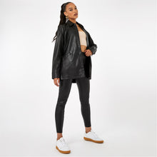 Load image into Gallery viewer, FIRETRAP PU SHACKET IN BLACK