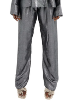 Load image into Gallery viewer, COUCOO KAFNI TROUSERS IN BURNISHED BOULDER / EVERGREEN / GRAZED GOLD / PLATINUM PINK