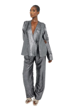 Load image into Gallery viewer, COUCOO KAFNI WRAP SHIRT IN PLATINUM PINK / EVERGREEN / GRAZEDGOLD / BURNISHED BOULDER