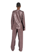 Load image into Gallery viewer, COUCOO KAFNI WRAP SHIRT IN PLATINUM PINK / EVERGREEN / GRAZEDGOLD / BURNISHED BOULDER