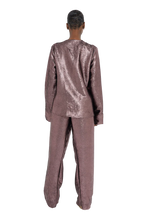 Load image into Gallery viewer, COUCOO KAFNI WRAP SHIRT IN PLATINUM PINK / EVERGREEN / GRAZEDGOLD / BURNISHED BOULDER