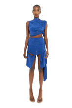 Load image into Gallery viewer, COUCOO UPSALA SKIRT IN BEETLE BLUE