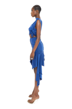 Load image into Gallery viewer, COUCOO UPSALA SKIRT IN BEETLE BLUE