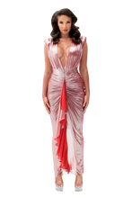 Load image into Gallery viewer, AURORA DRESS IN MOLTEN GOLD / BLUSH QUARTZ