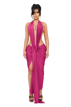 Load image into Gallery viewer, COUCOO DIONE HALTER MIDI DRESS IN VARIOUS COLOURS