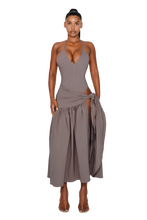 Load image into Gallery viewer, COUCOO ATACAMA DRESS IN SAILOR / HOT HIBISCUS / CRUSHED ICE/ FRESH BREATH / SATIN BLACK