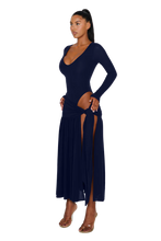 Load image into Gallery viewer, COUCOO ATACAMA LONG SLEEVE KNIT IN BLACK CAT / DEEP SPACE