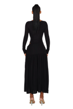 Load image into Gallery viewer, COUCOO ATACAMA LONG SLEEVE KNIT IN BLACK CAT / DEEP SPACE