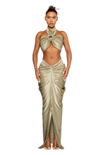 Load image into Gallery viewer, COUCOO LAUCALA SKIRT IN BEE POLEN / SATIVA GREEN / VIOLET / BARRACUDA BLUE / OYSTER