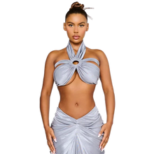 Load image into Gallery viewer, COUCOO LAUCALA TOP IN BARRACUDA BLUE / BEE POLEN / SATIVA GREEN / VIOLET ICE / OYSTER / KAOLIN CLAY