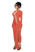 Load image into Gallery viewer, COUCOO NOXRA DEEP PLUNGE DRESS IN UNTOUCHED BUTTER / BLACK / DEEP BERRY / PISTACHIO