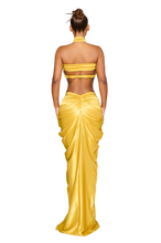 Load image into Gallery viewer, LADAKH SKIRT IN BEE POLEN / SATIVA GREEN / OYSTER / VIOLET ICE / BARRACUDA BLUE/ ROMAN COIN