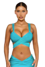 Load image into Gallery viewer, COUCOO SANI CROP IN RHUBARB / MONSTERA / CHANTILLY / POPPY PETAL / PASSION FRUIT / MOJITO/ DRAGON FRUIT.