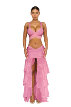 Load image into Gallery viewer, COUCOO SANI CROP IN RHUBARB / MONSTERA / CHANTILLY / POPPY PETAL / PASSION FRUIT / MOJITO/ DRAGON FRUIT.