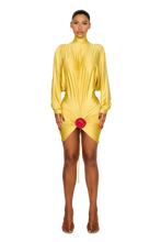 Load image into Gallery viewer, COUCOO GOBI DRESS IN EGG YOLK
