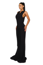 Load image into Gallery viewer, COUCOO BASIN DRESS IN SATIN BLACK / BUTTER CAKE