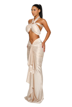 Load image into Gallery viewer, LADAKH SKIRT IN BEE POLEN / SATIVA GREEN / OYSTER / VIOLET ICE / BARRACUDA BLUE/ ROMAN COIN