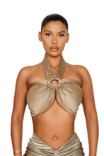 Load image into Gallery viewer, COUCOO LAUCALA TOP IN BARRACUDA BLUE / BEE POLEN / SATIVA GREEN / VIOLET ICE / OYSTER / KAOLIN CLAY