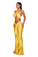 Load image into Gallery viewer, LADAKH SKIRT IN BEE POLEN / SATIVA GREEN / OYSTER / VIOLET ICE / BARRACUDA BLUE/ ROMAN COIN