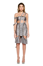 Load image into Gallery viewer, COUCOO ROUTE 66 DRESS IN BLACK / CALM SHELL