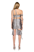 Load image into Gallery viewer, COUCOO ROUTE 66 DRESS IN BLACK / CALM SHELL