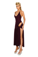 Load image into Gallery viewer, COUCOO ATACAMA KNIT DRESS IN MALBEC