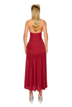 Load image into Gallery viewer, COUCOO ATACAMA DRESS IN CHERRY JUICE
