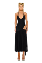 Load image into Gallery viewer, COUCOO ATACAMA KNIT DRESS IN DEEP SPACE / BLACK CAT