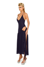 Load image into Gallery viewer, COUCOO ATACAMA KNIT DRESS IN DEEP SPACE / BLACK CAT