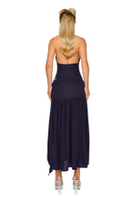 Load image into Gallery viewer, COUCOO ATACAMA KNIT DRESS IN DEEP SPACE / BLACK CAT