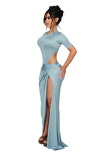 Load image into Gallery viewer, COUCOO KORRA SKIRT IN GLASS PULSE/ PEACH STATIC