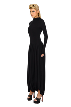 Load image into Gallery viewer, COUCOO PARBAT DRESS IN BLACK BEAR / MELBEC / CHERRY