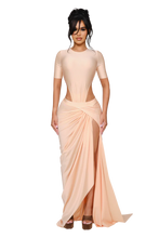 Load image into Gallery viewer, COUCOO KORRA SKIRT IN GLASS PULSE/ PEACH STATIC