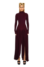 Load image into Gallery viewer, COUCOO PARBAT DRESS IN BLACK BEAR / MELBEC / CHERRY